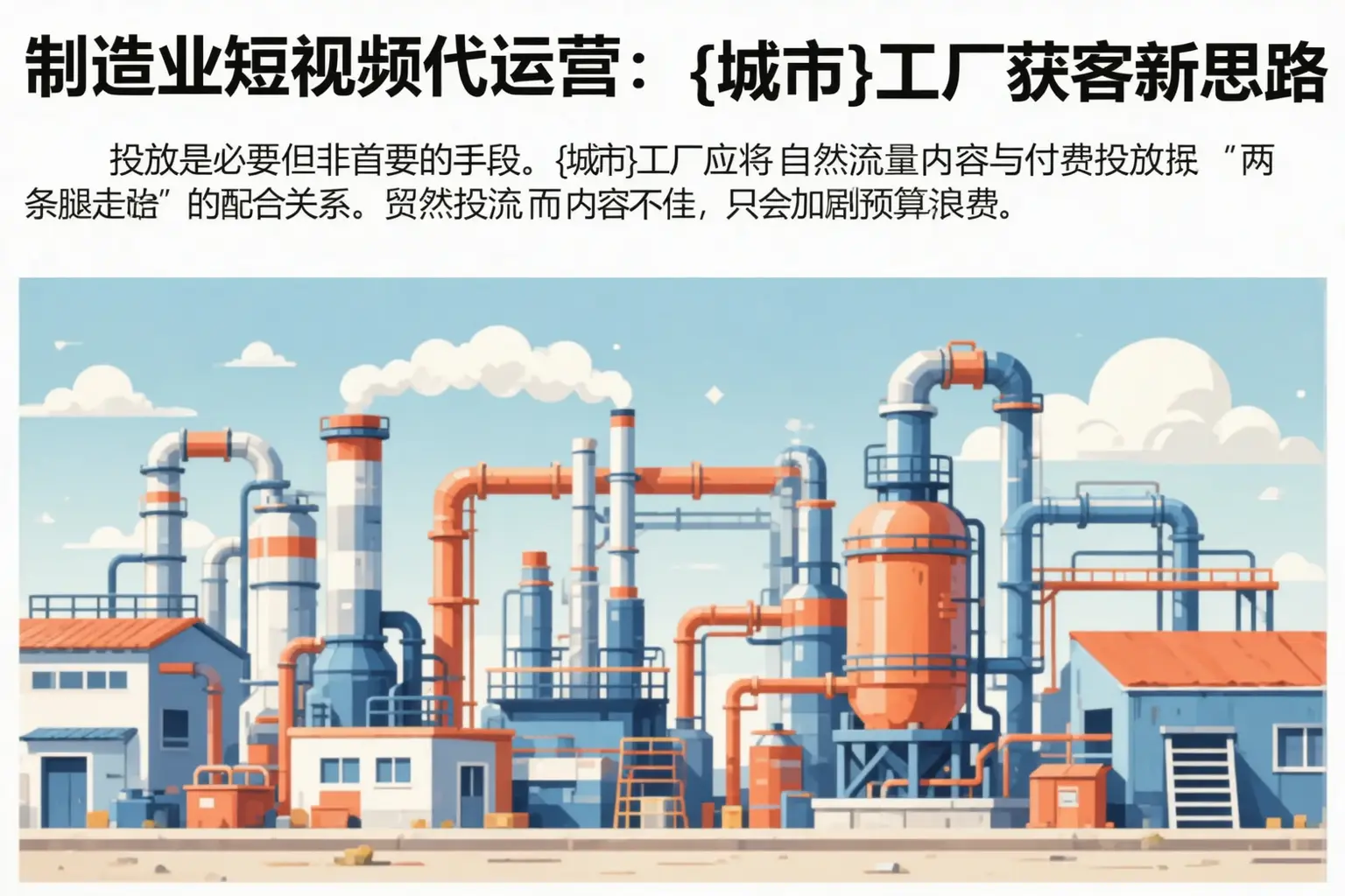 制造业短视频代运营:密山工厂获客新思路
